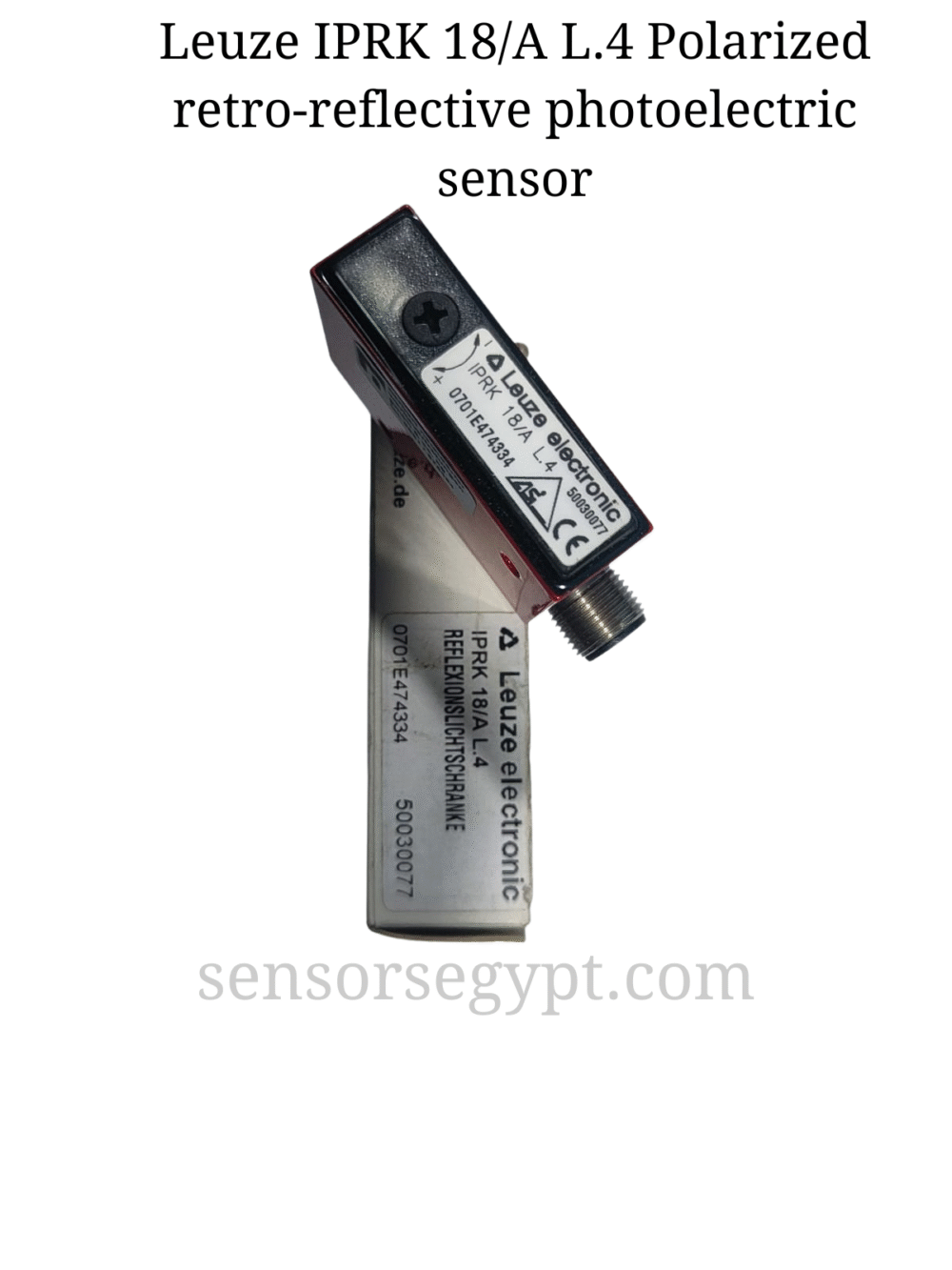 Leuze IPRK 18A L.4 Polarized retro-reflective photoelectric sensor Leuze IPRK 18/A L.4 Polarized retro-reflective photoelectric sensor
