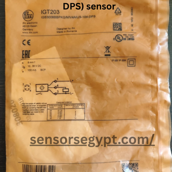 IFM electronic IGT203 (IGB3008BBPKG/M/V4A/US-104-DPS) sensor