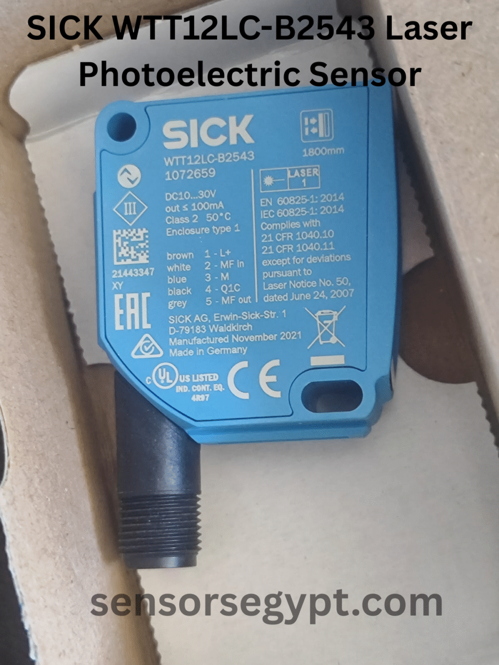 SICK WTT12LC-B2543 Laser Photoelectric Sensor