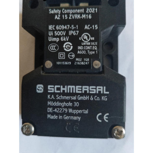Schmersal AZ 15 ZVRK-M16 Safety Interlock Switch