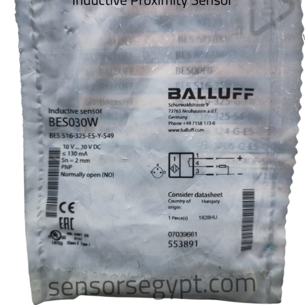 BALLUFF BES00P7 BES 516-324-G-E5-C-S49 Inductive Proximity Sensor