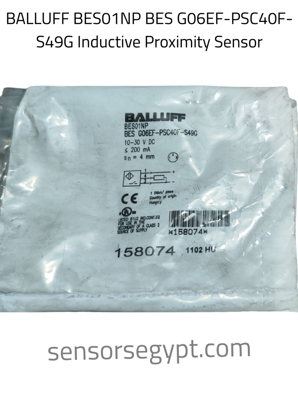 BALLUFF BES01NP BES G06EF-PSC40F-S49G Inductive Proximity Sensor