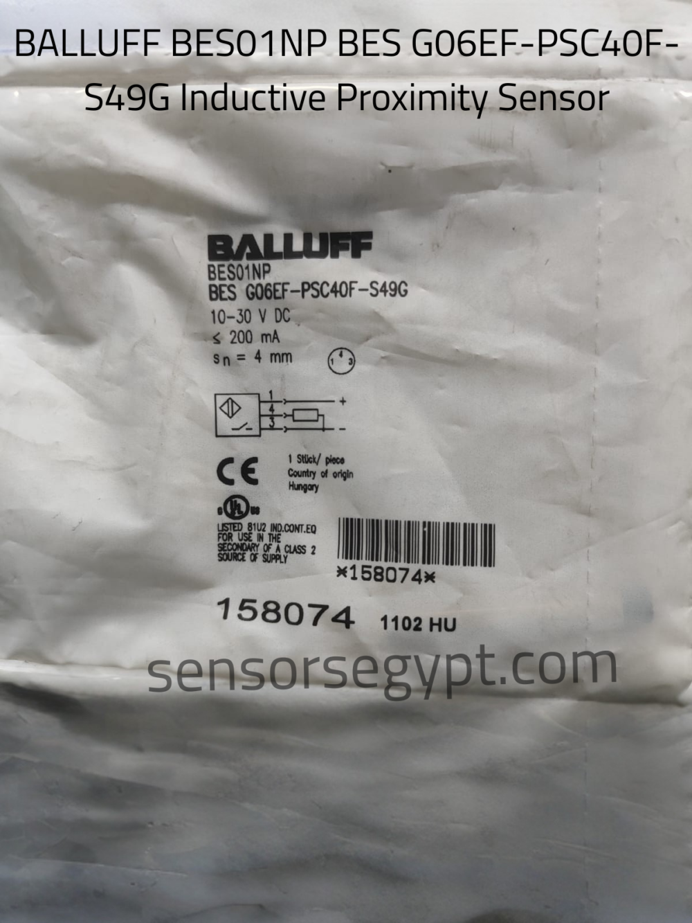 BALLUFF BES01NP BES G06EF-PSC40F-S49G Inductive Proximity Sensor