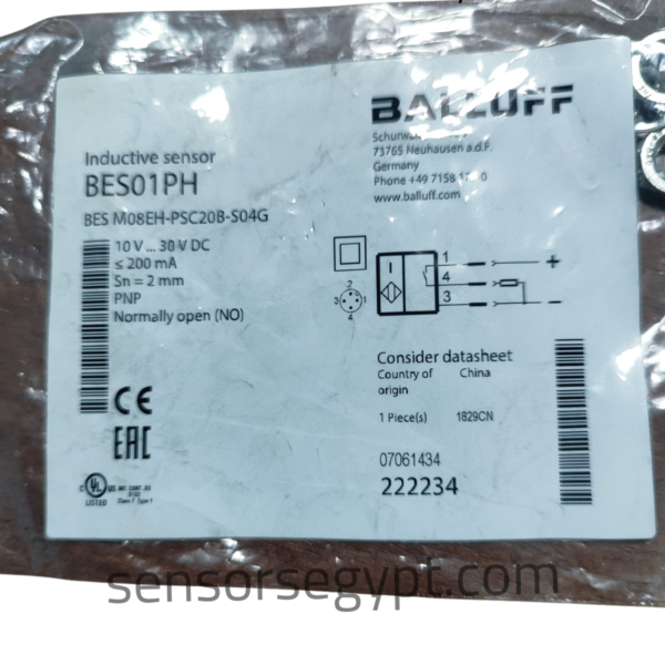 BALLUFF BES01PH BES M08EH-PSC20B-S04G Inductive Proximity Sensor BALLUFF BES01PH BES M08EH-PSC20B-S04G Inductive Proximity Sensor