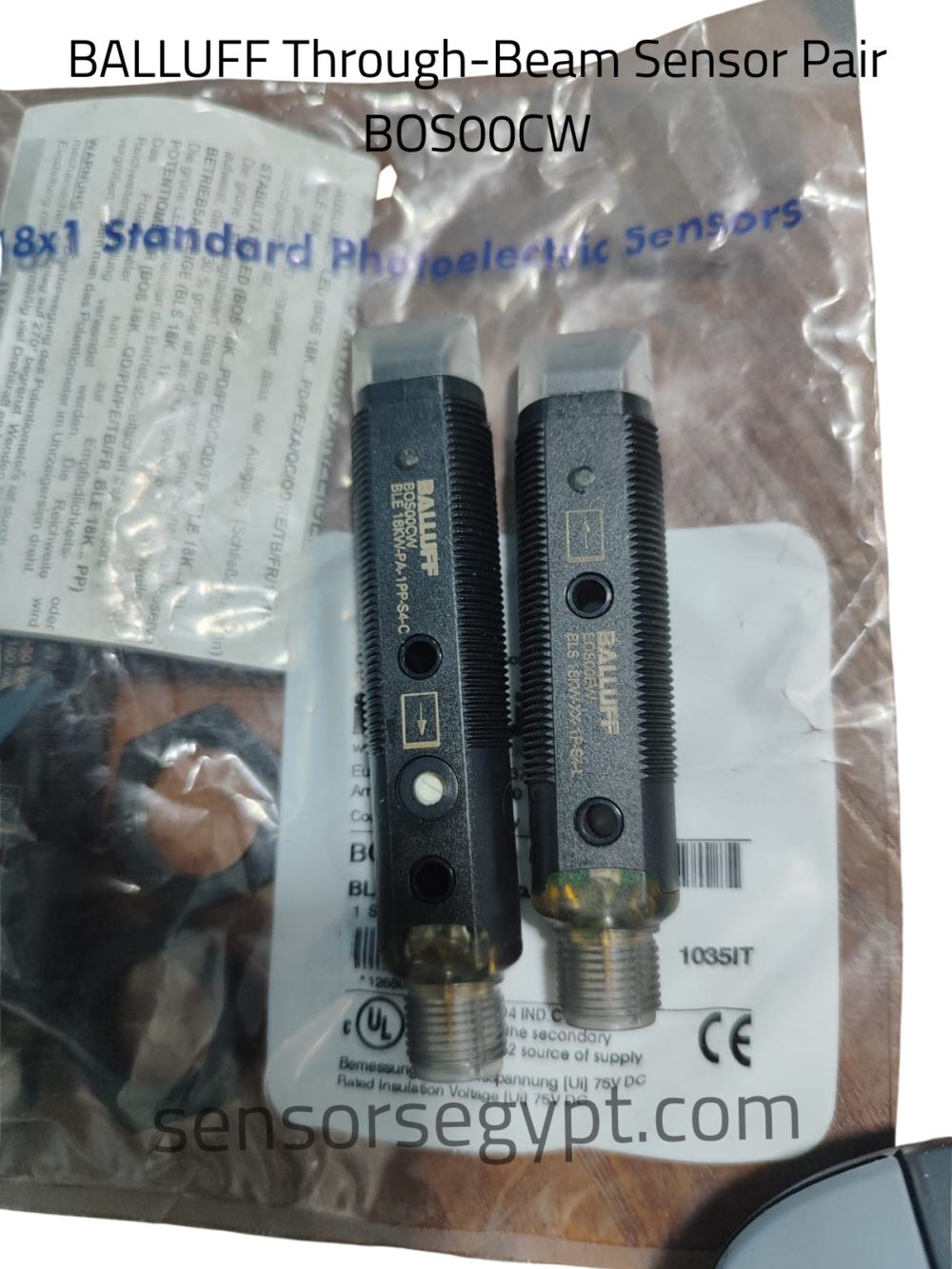 BALLUFF Through-Beam Sensor Pair BOS00CW