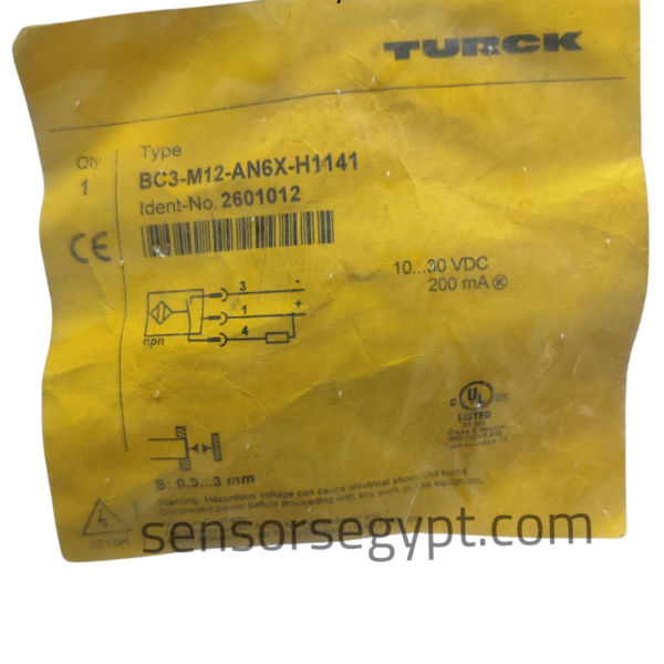 TURCK BC3-M12-AN6X-H1141 Capacitive Proximity Sensor