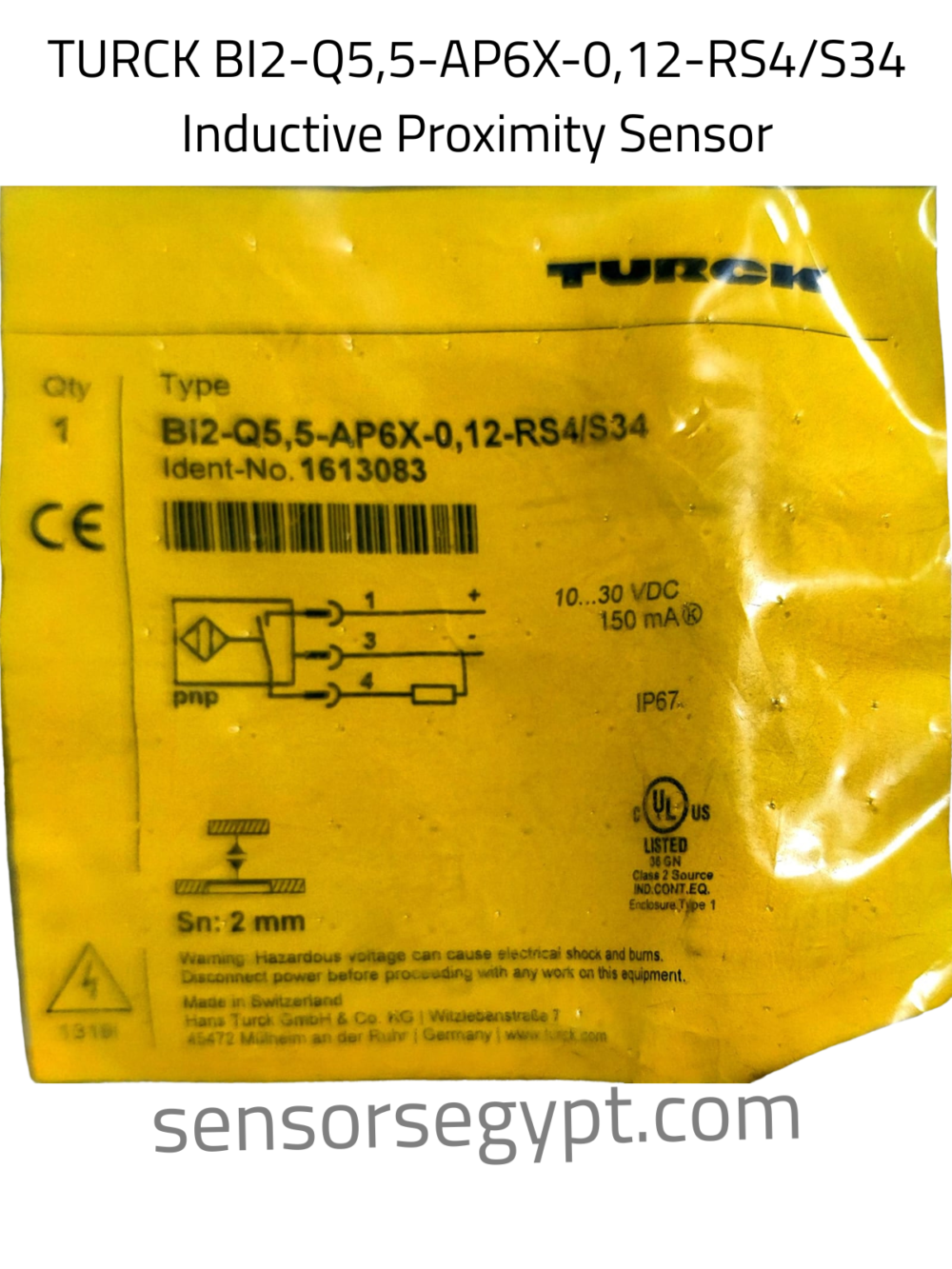 TURCK BI2-Q5,5-AP6X-0,12-RS4/S34 Inductive Proximity Sensor
