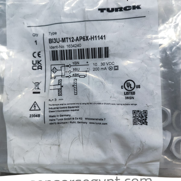 TURCK BI3U-MT12-AP6X-H1141Inductive Proximity Sensor
