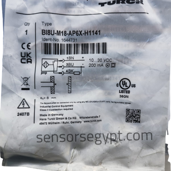 TURCK BI8U-M18-AP6X-H1141 Inductive Proximity Sensor