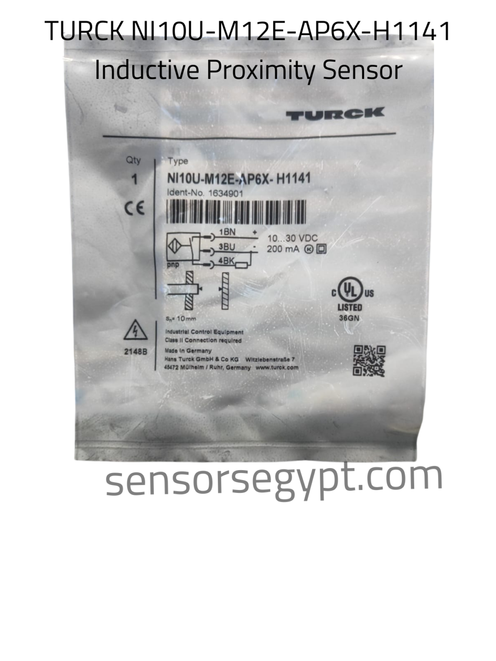 TURCK NI10U-M12E-AP6X-H1141 Inductive Proximity Sensor