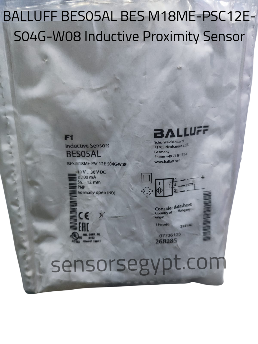 BALLUFF BES05AL BES M18ME-PSC12E-S04G-W08 Inductive Proximity Sensor