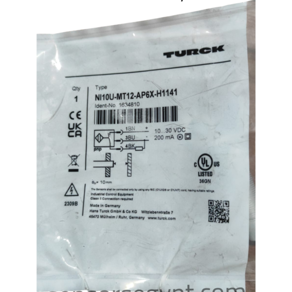 TURCK NI10U-MT12-AP6X-H1141 Inductive Proximity Sensor