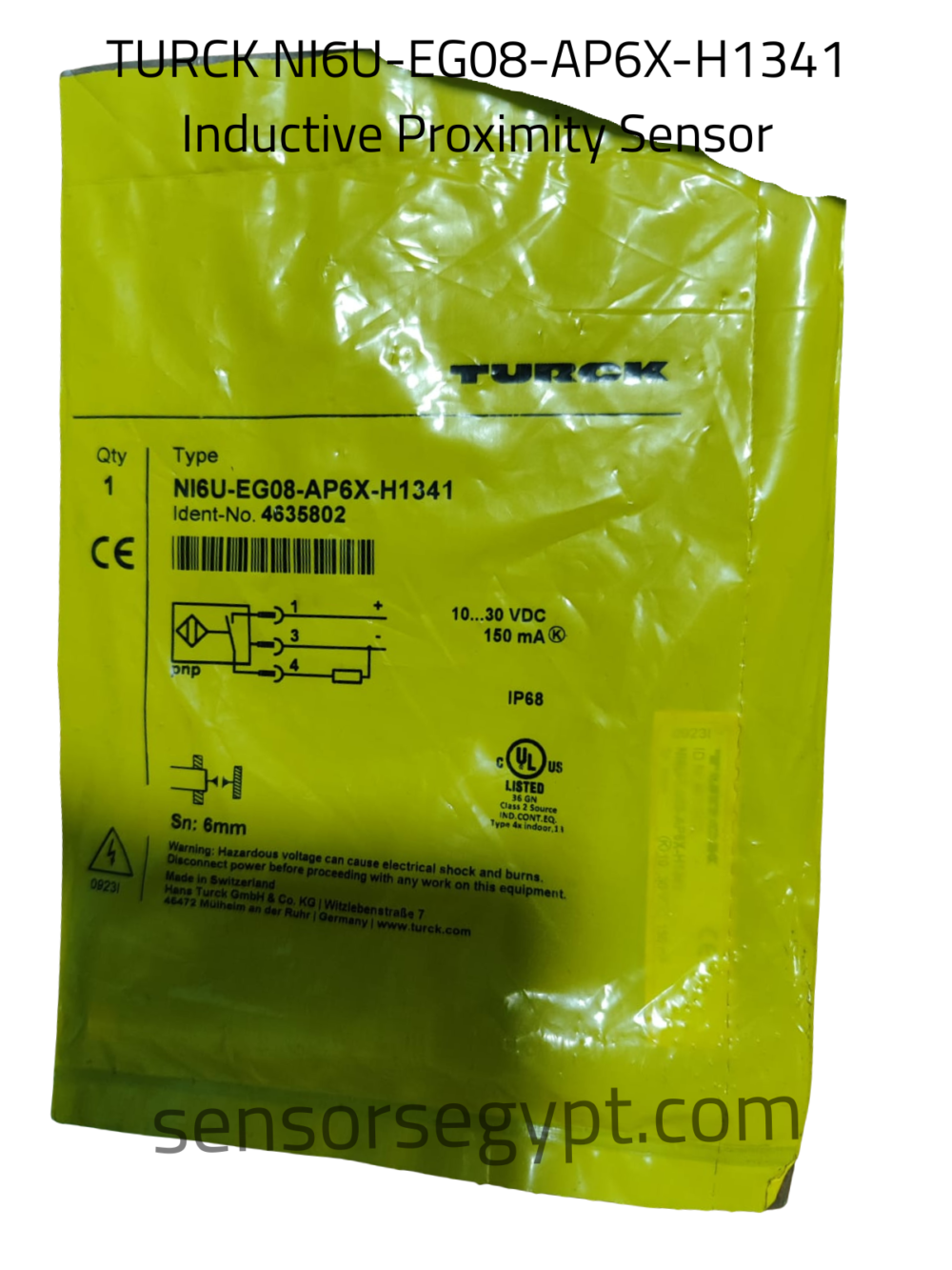 TURCK NI6U-EG08-AP6X-H1341 Inductive Proximity Sensor