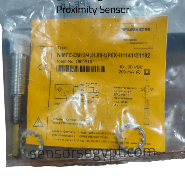 TURCK NiMFE-EM12/4,9L88-UP6X-H1141/S1182 Magnetic-Inductive Proximity Sensor