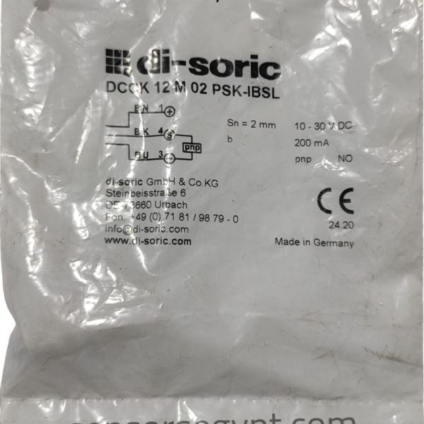 di-soric DCCK 12 M 02 PSK-IBSL Inductive Proximity Switch