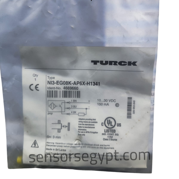 TURCK NI3-EG08K-AP6X-H1341Inductive Proximity Sensor