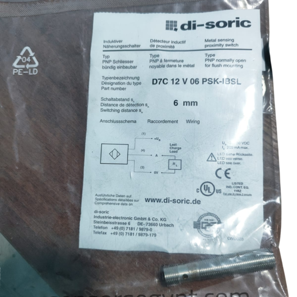 di-soric D7C 12 V 06 PSK-IBSL Inductive SENSOR