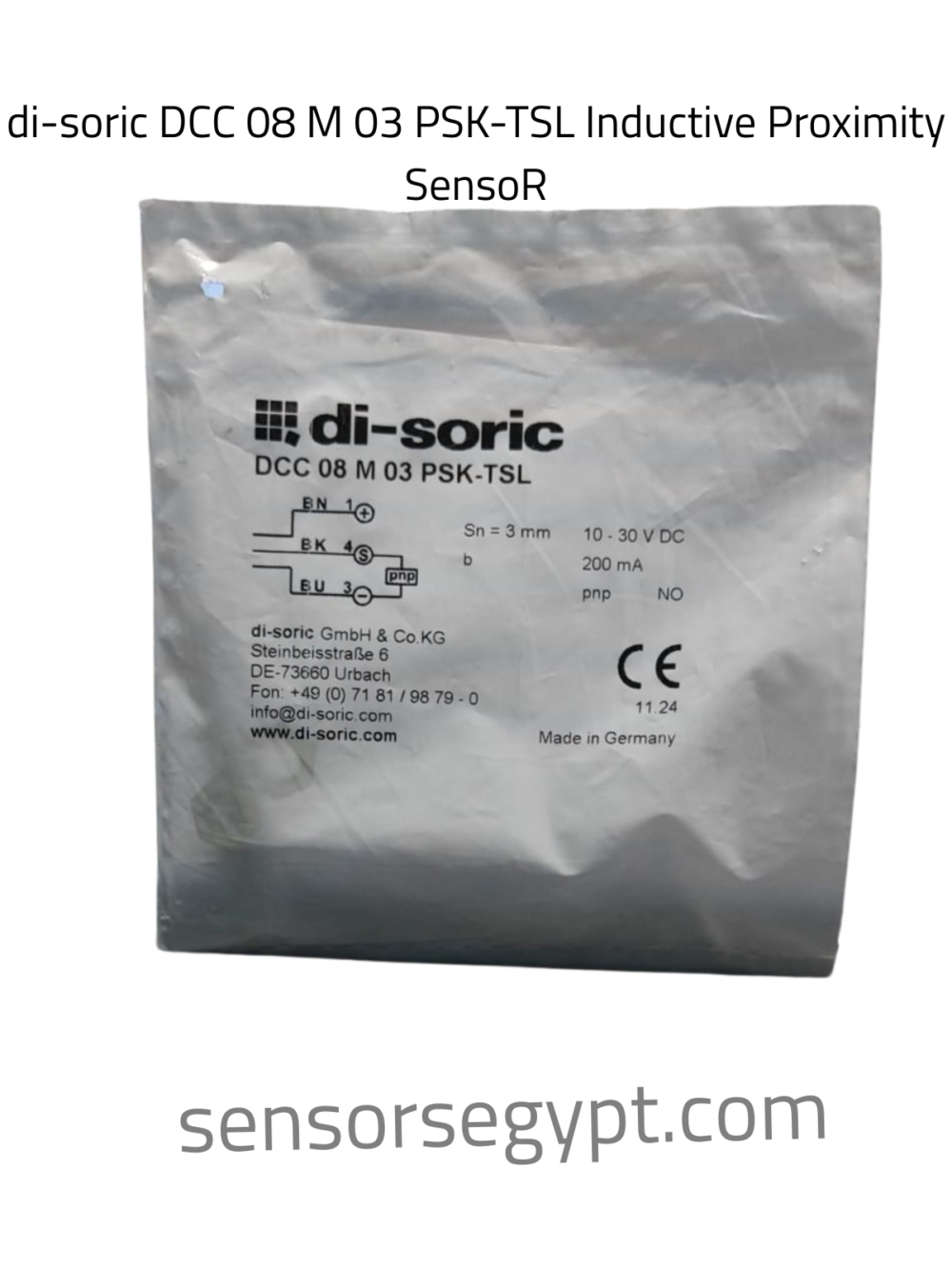 di-soric DCC 08 M 03 PSK-TSL Inductive Proximity Senso