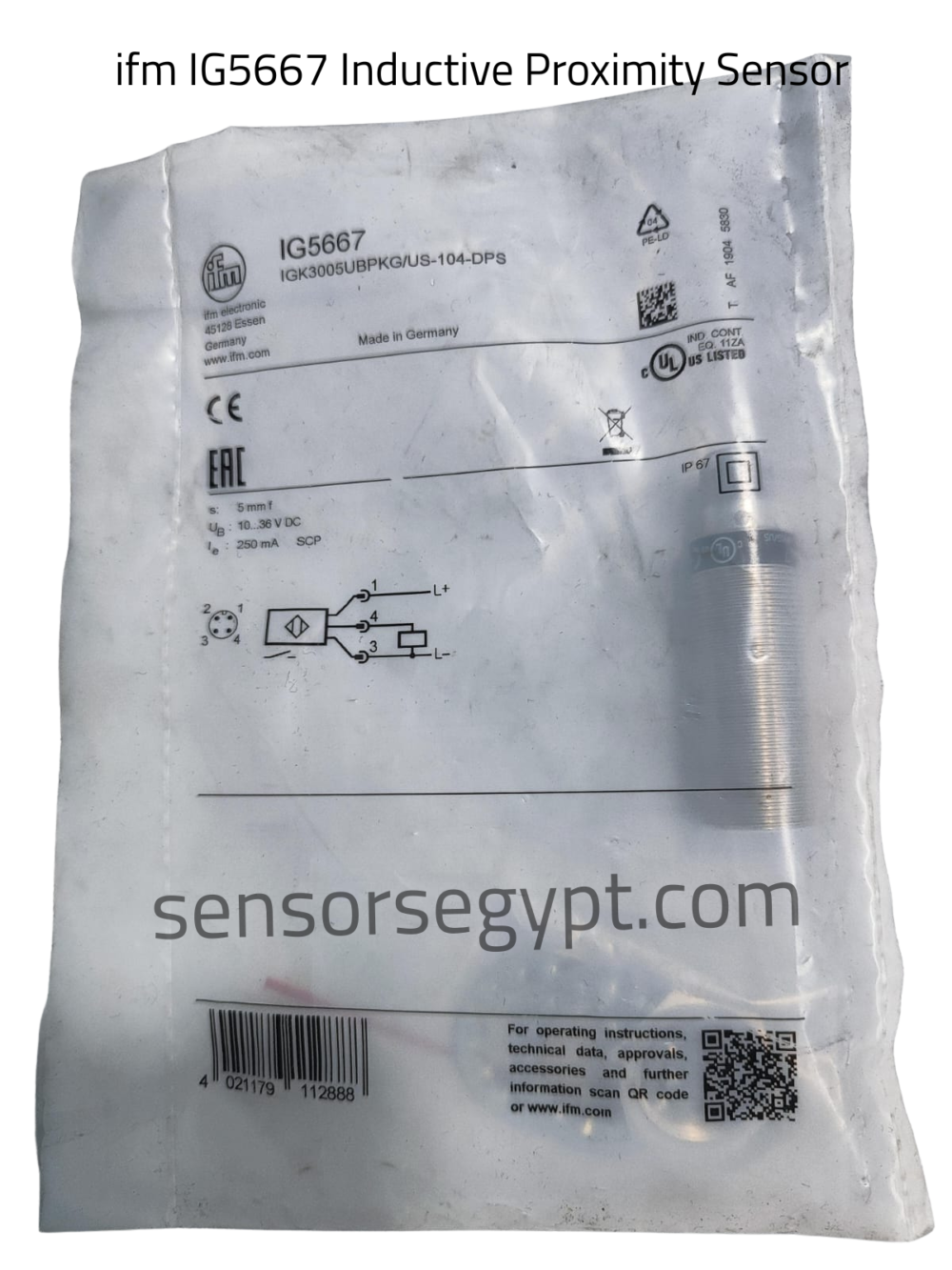ifm IG5667 Inductive Proximity Sensor