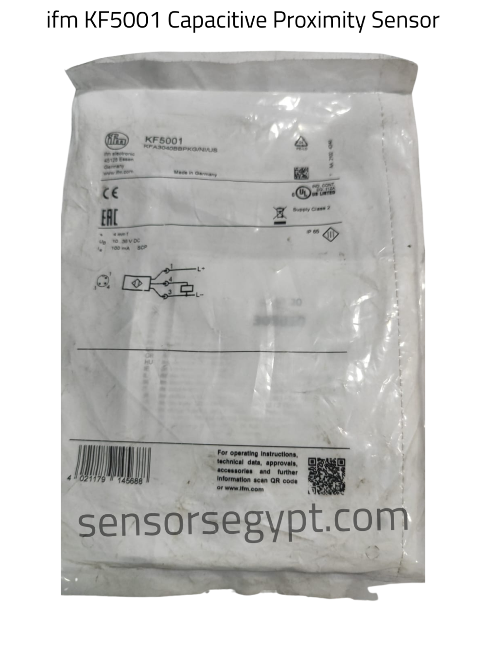 ifm KF5001 Capacitive Proximity Sensor ifm KF5001 Capacitive Proximity Sensor