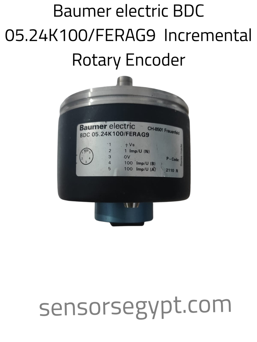 Baumer electric BDC 05.24K100/FERAG9  Incremental Rotary Encoder - Image 2