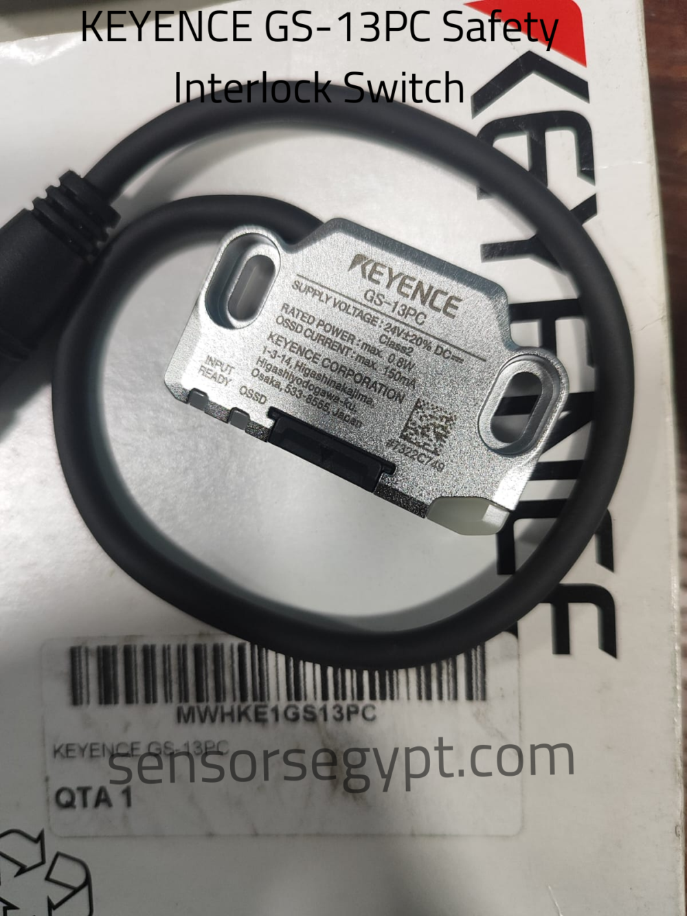 KEYENCE GS-13PC Safety Interlock Switch
